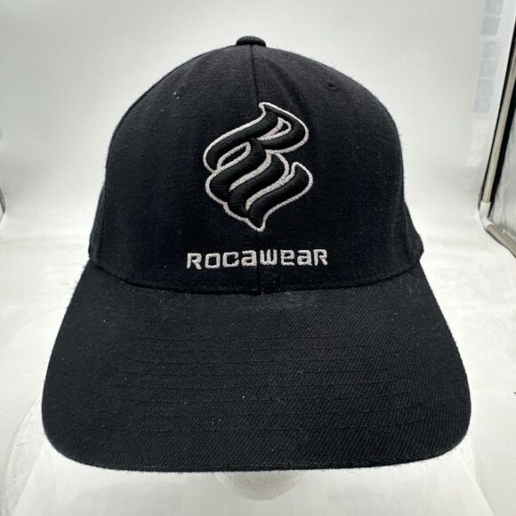 Rocawear Cap  Hat Fitted Mens Size L-XL  Baseball Black - Picture 1 of 12